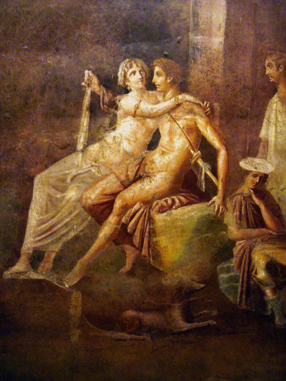 Dido and Aeneas - Unknown Artist, Pompei Wall Painting